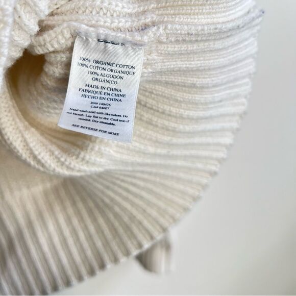 Sunwashed Colorblock Organic Cotton Fisherman Sweater Womens Size medium - Picture 4 of 5